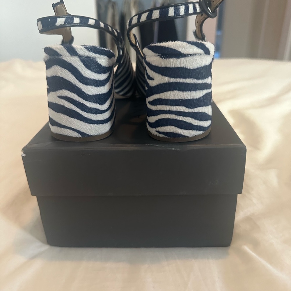 Ann Taylor Zebra Slingbacks With Block Heel - image 3